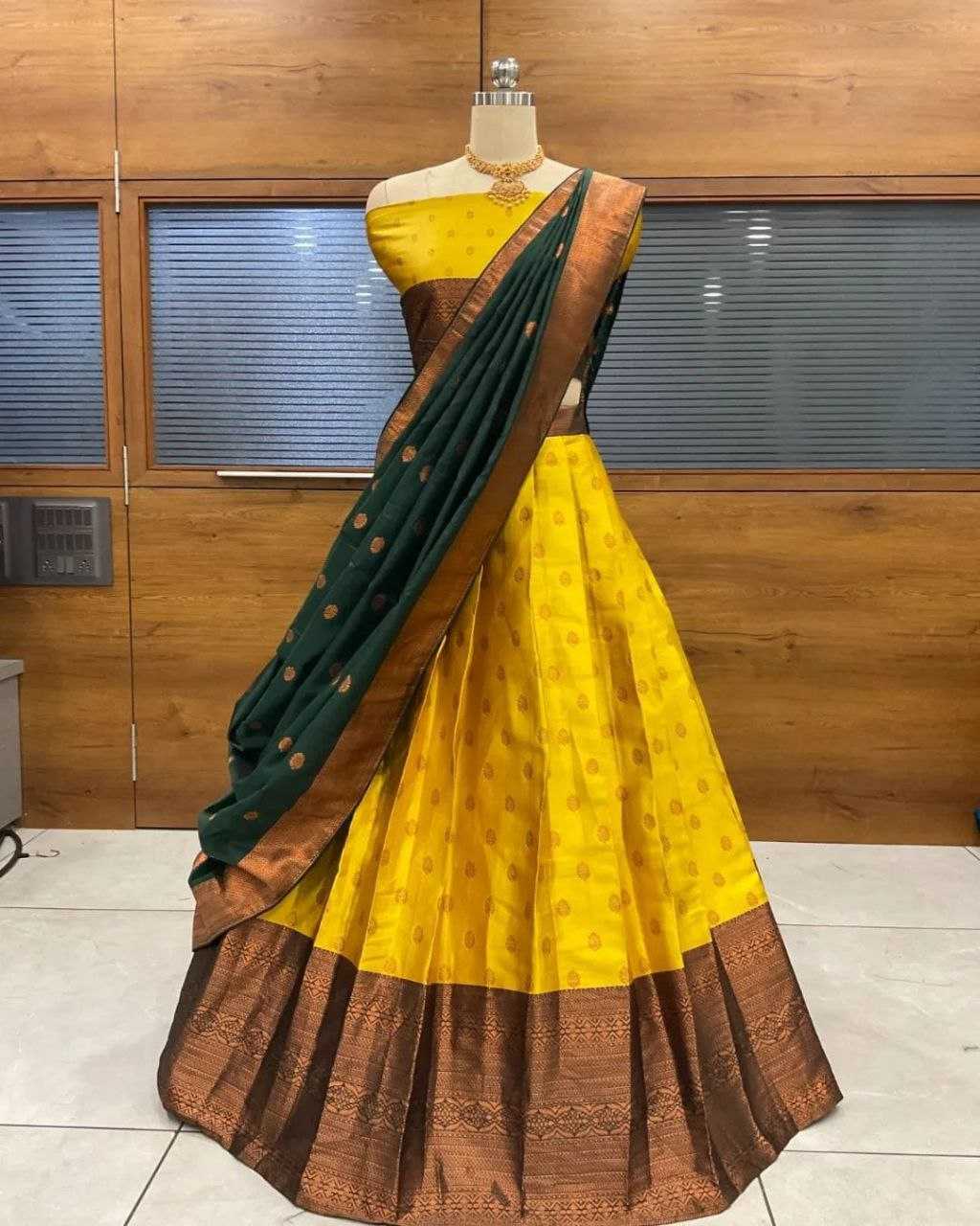 YNF KANJIVARAM SILK RPVR ARRIVLAS WHOLESALE LEHENGAS MANUFACTURER     